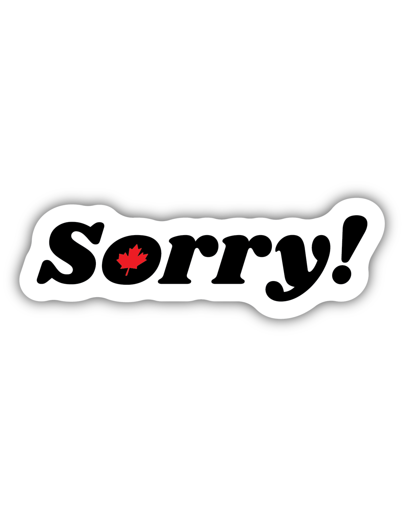 Stickers Northwest Sorry Maple Leaf Sticker
