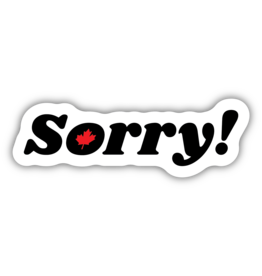 Stickers Northwest Sorry Maple Leaf Sticker