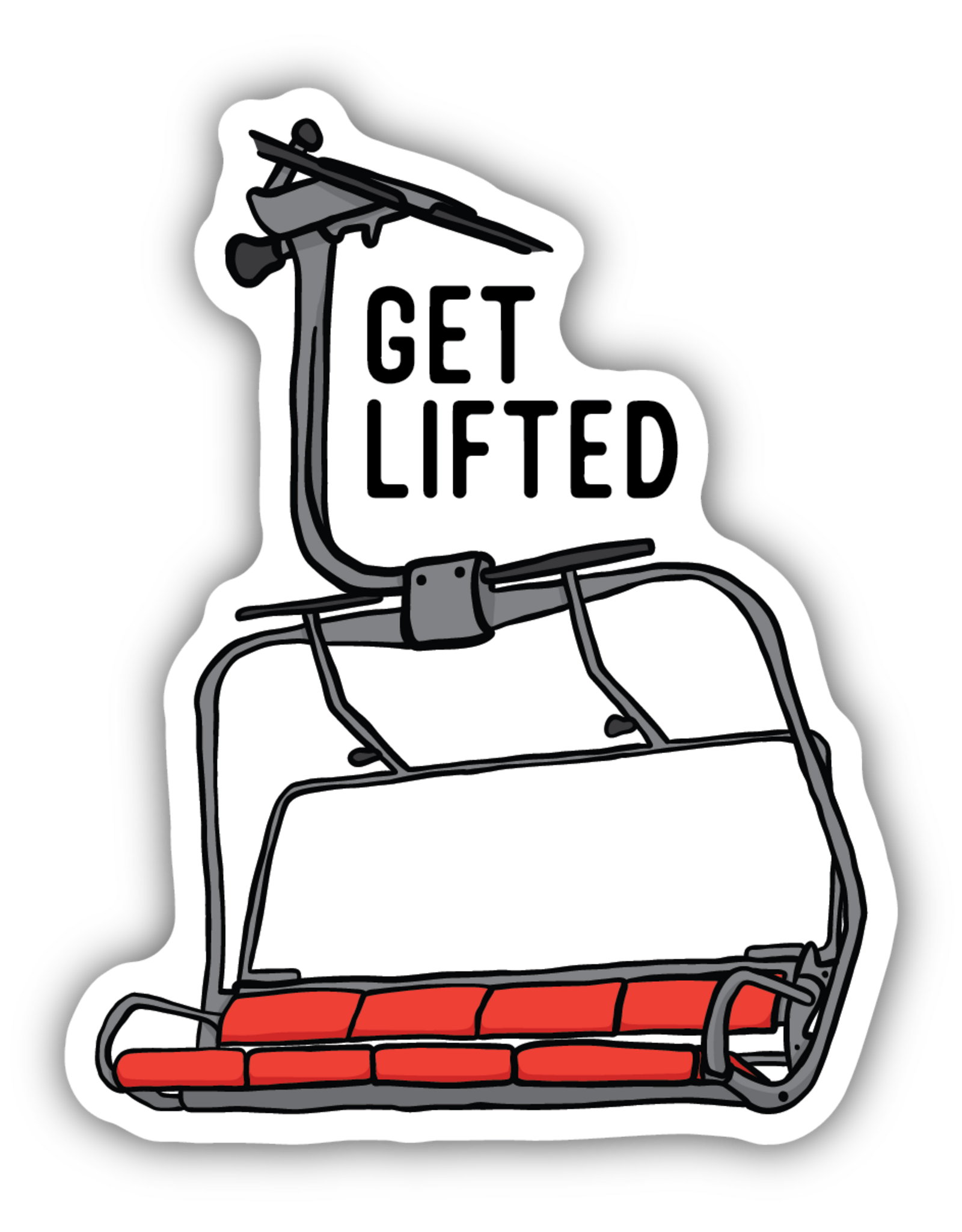 Stickers Northwest Get Lifted Chairlift Sticker