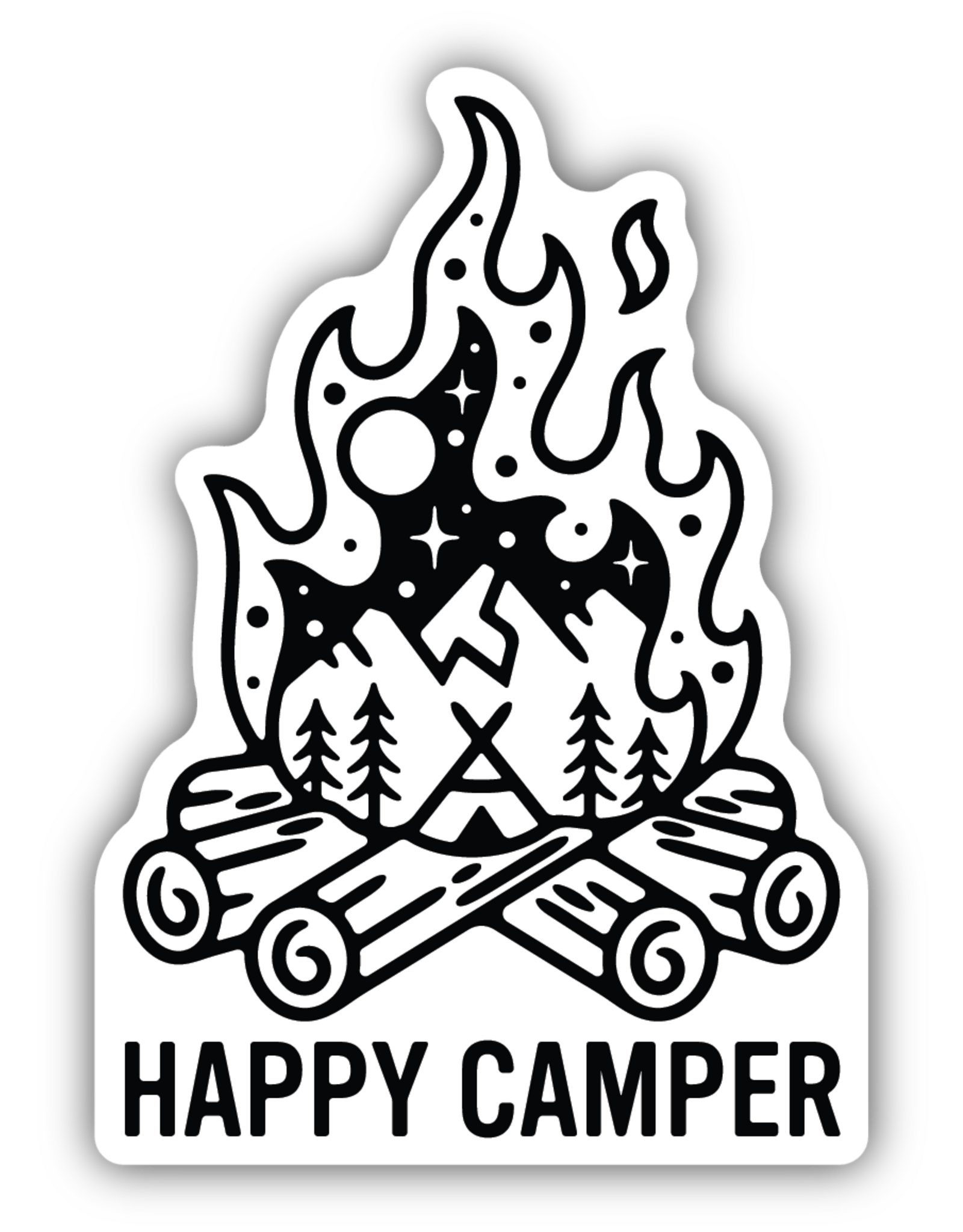 Stickers Northwest Happy Campfire Camper Sticker
