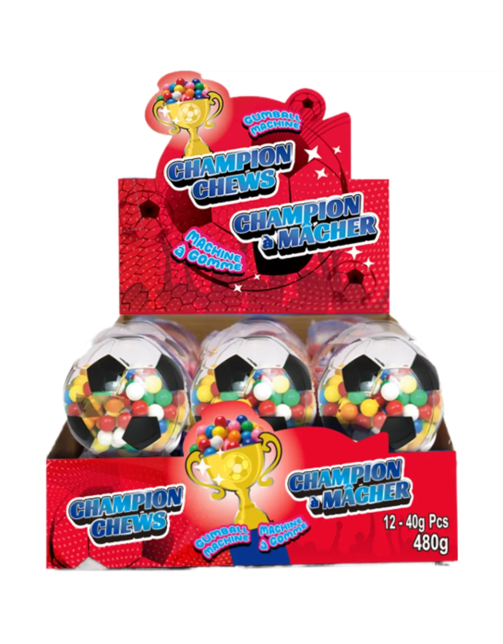 Exclusive Brand Champion Chews Gumball Machine
