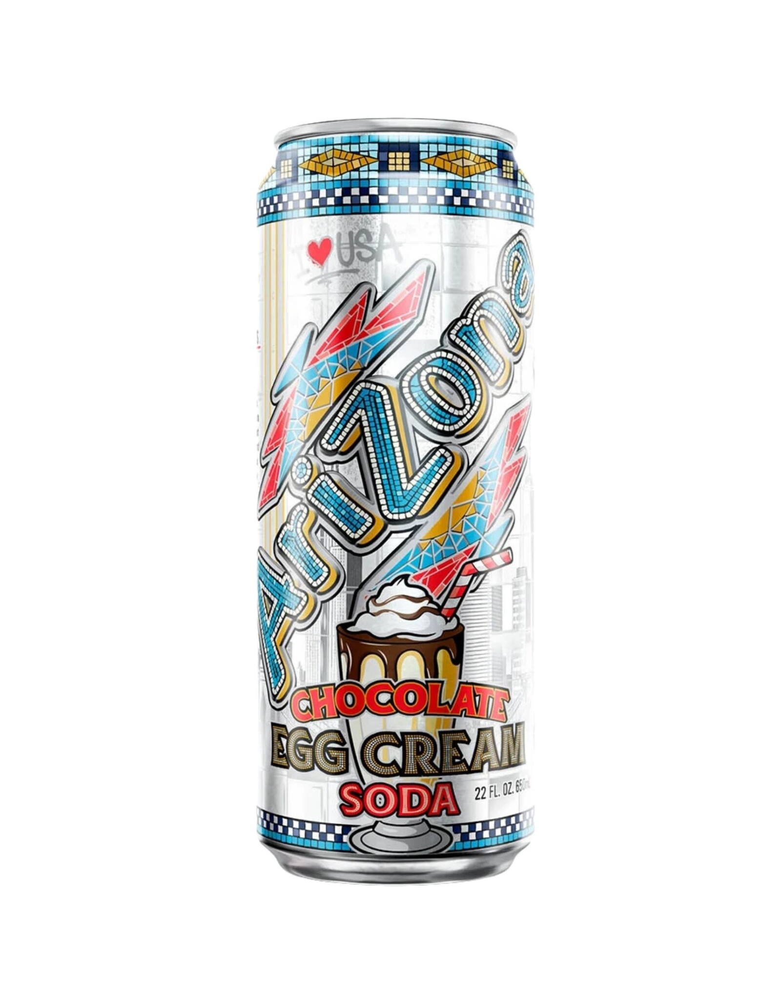 Arizona Tea Can Chocolate Egg Cream Soda