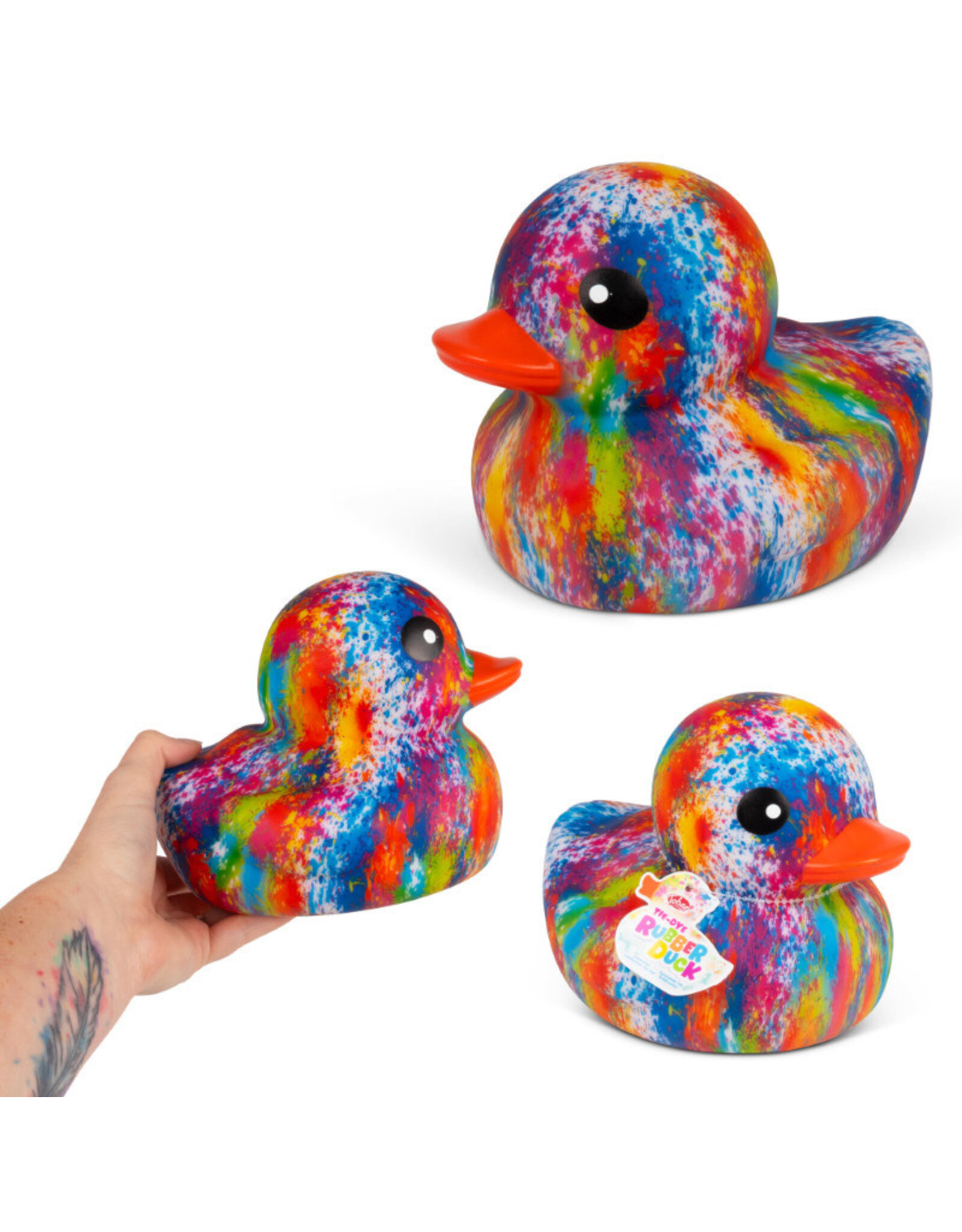 Tye Dye Rubber Duck