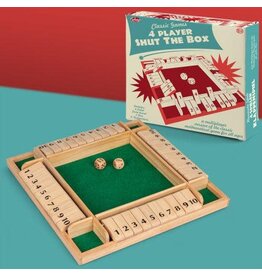 Wooden 4 Player Shut The Box Game