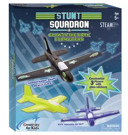 Creativity For Kids Stunt Squadron Glow in the Dark Foam Fliers