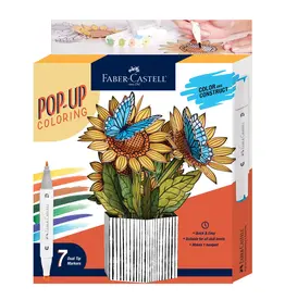 Faber Castell Pop Up Coloring Bouquet - Sunflowers & Butterflies