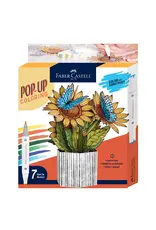 Faber Castell Pop Up Coloring Bouquet - Sunflowers & Butterflies