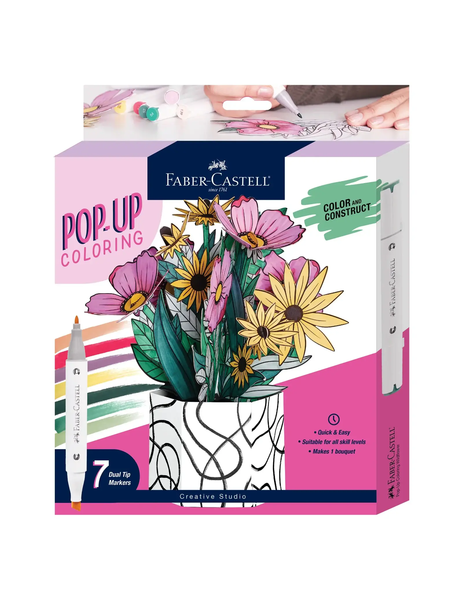 Faber Castell Pop Up Coloring Bouquet - Wildflower Bunch