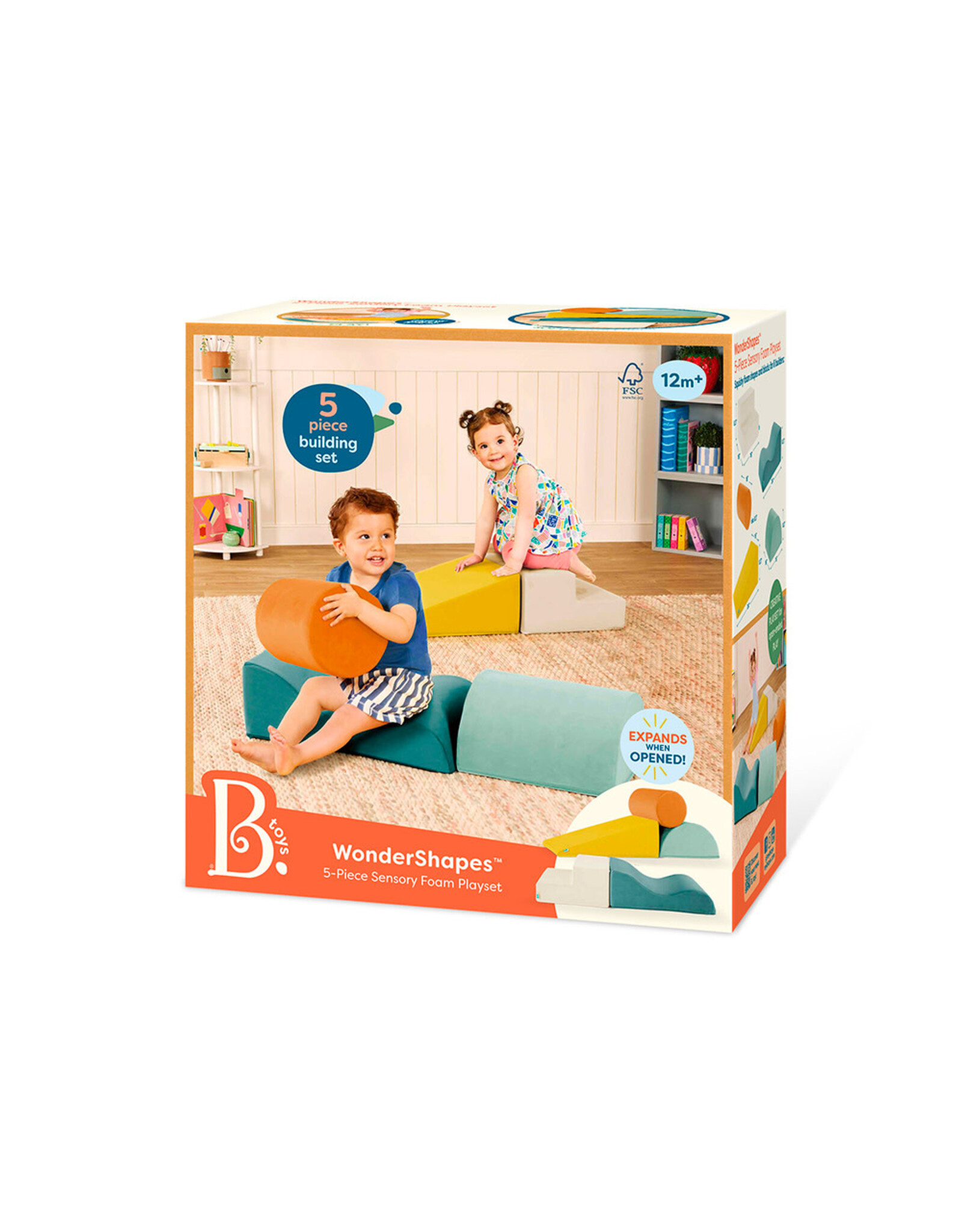 B. Playroom - WonderShapes 5-Piece Sensory Foam Playset