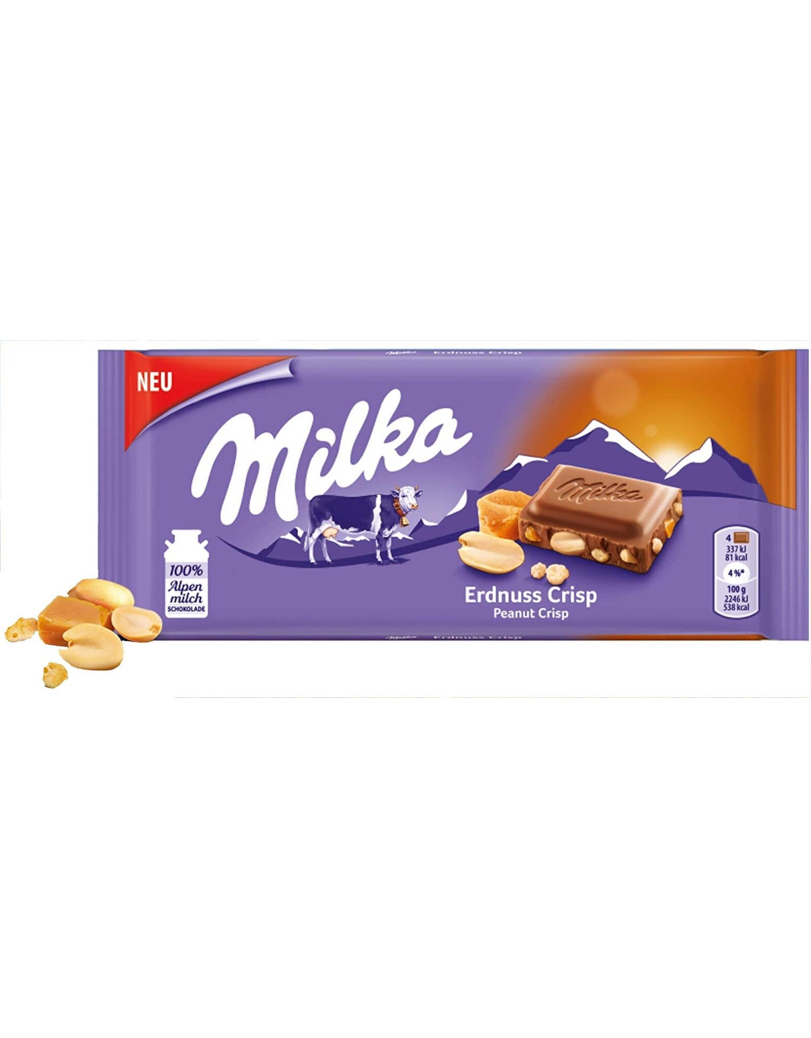 Milka Peanut Crispy Caramel (Swiss)