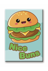 NMR Kawaii Foods Hamburger Flat Magnet