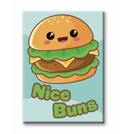 NMR Kawaii Foods Hamburger Flat Magnet