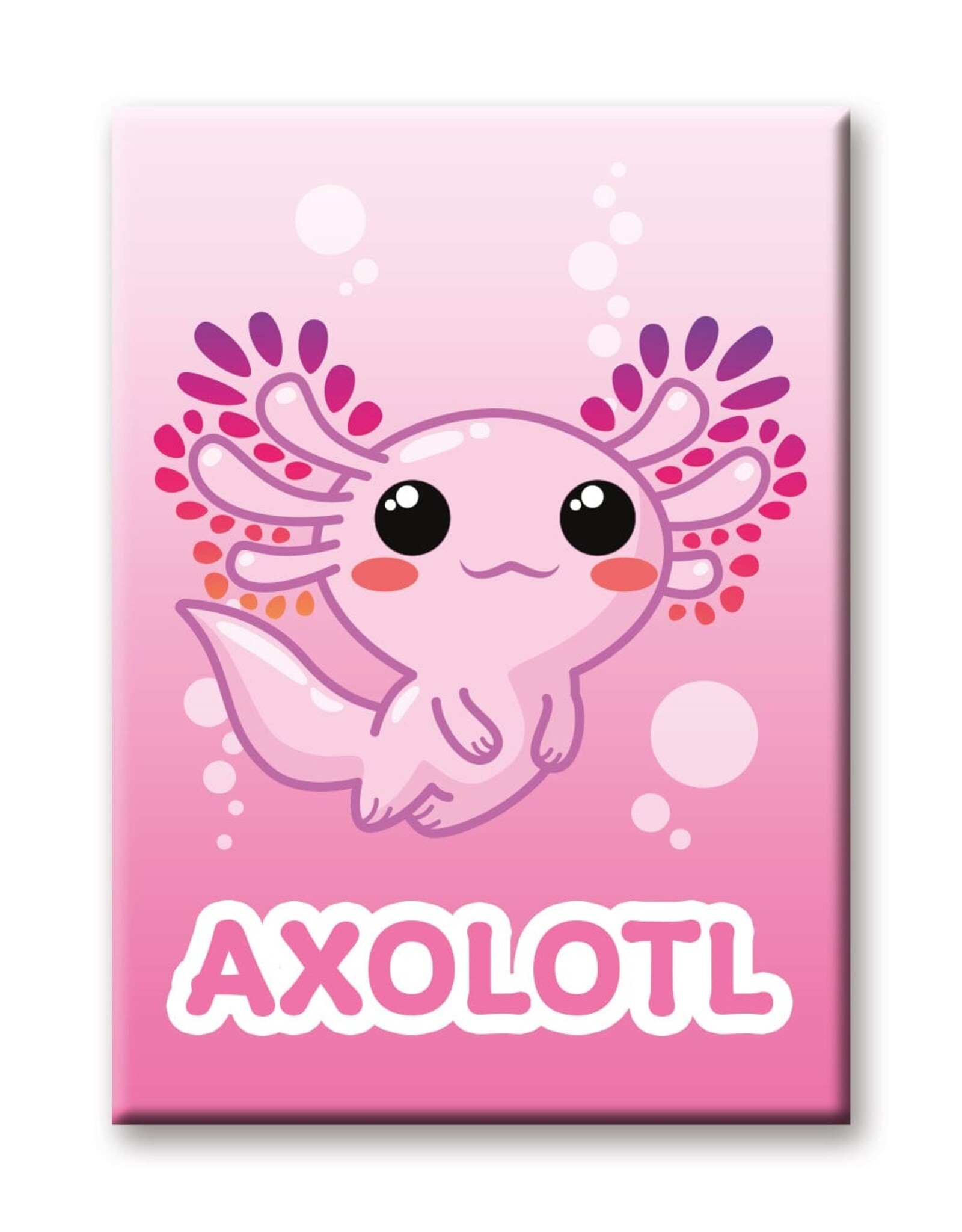 NMR Axolotl – Pink Flat Magnet