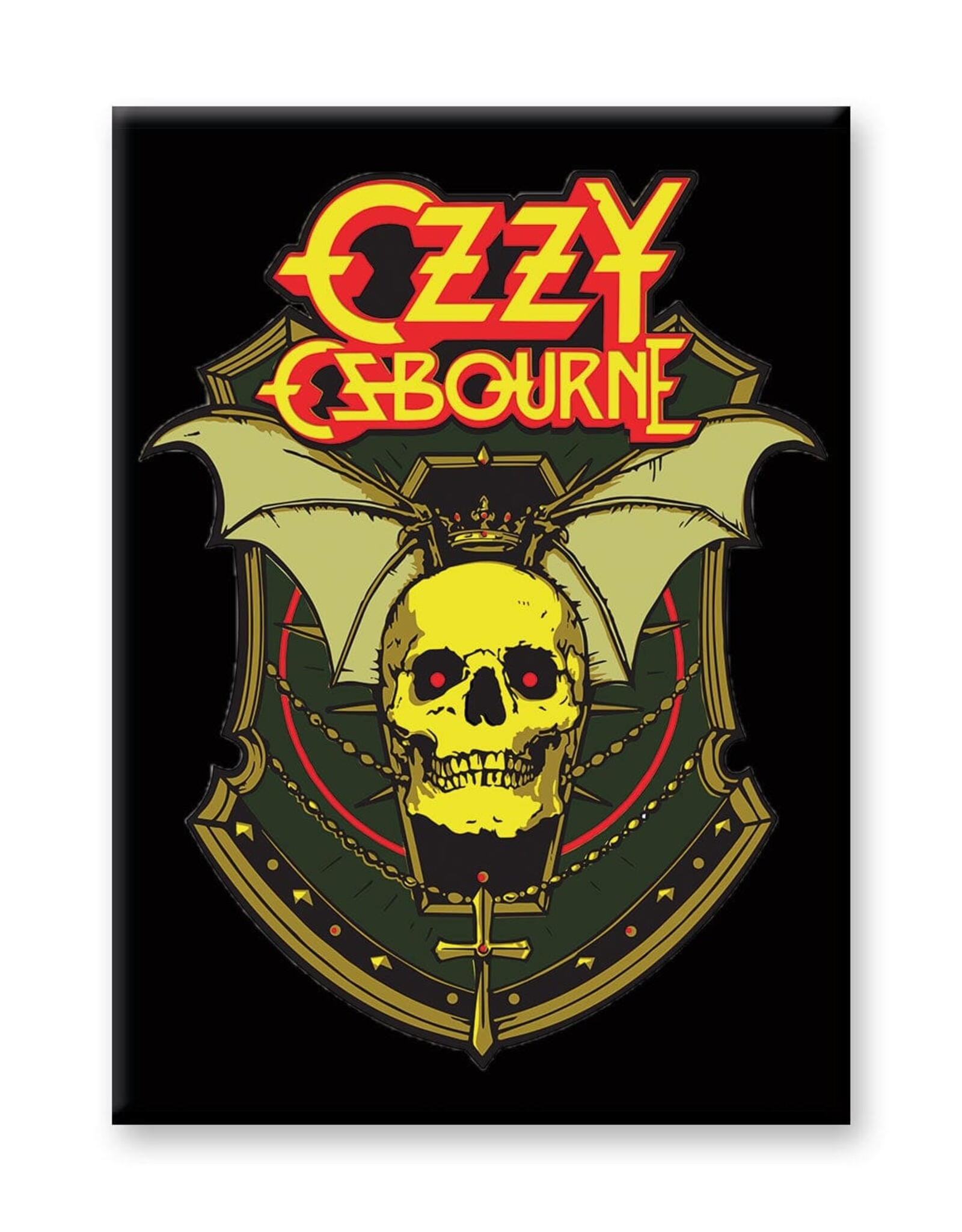 NMR Ozzy Osbourne – Skull Bat Flat Magnet