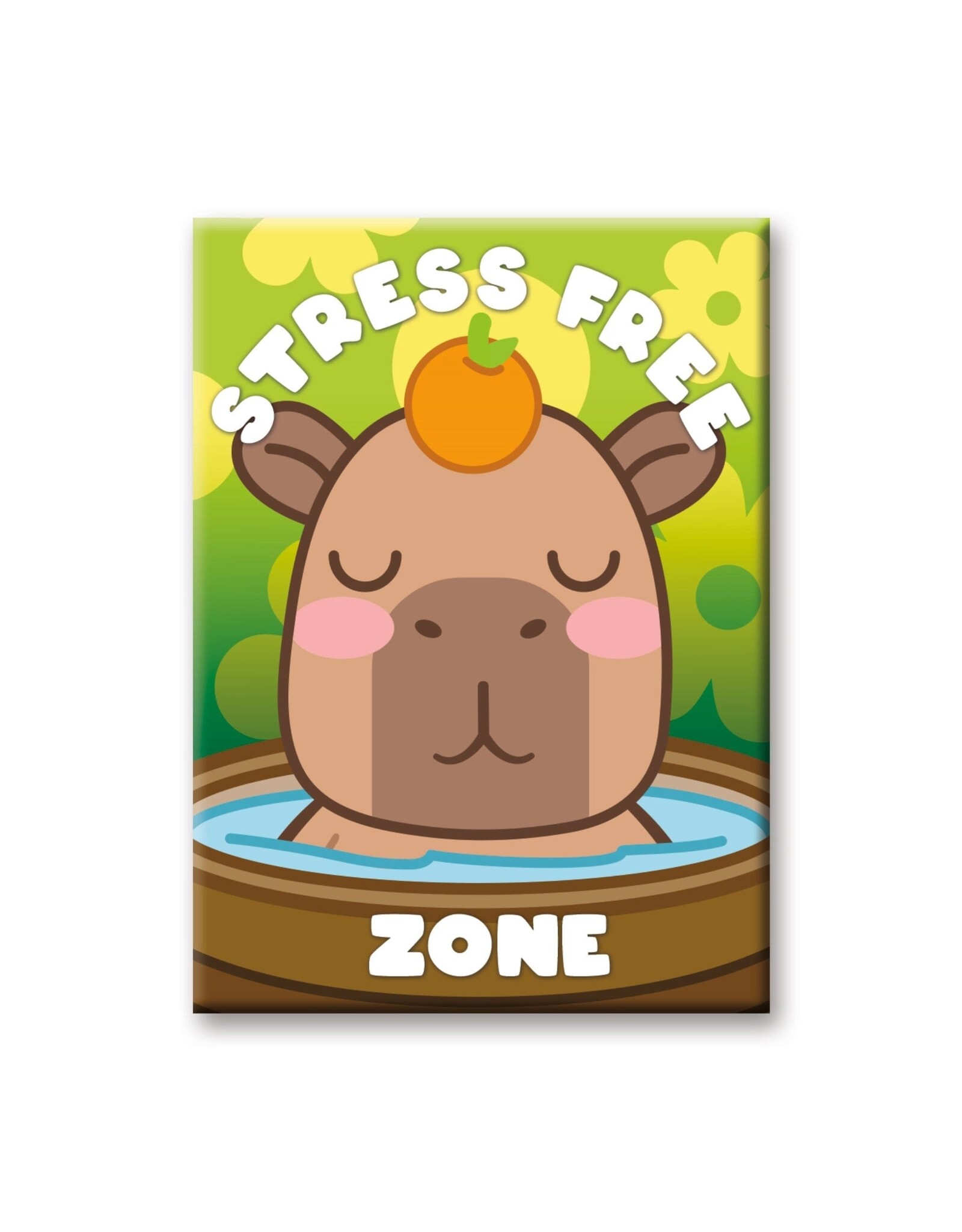 NMR Capybara – Stress Free Zone Flat Magnet