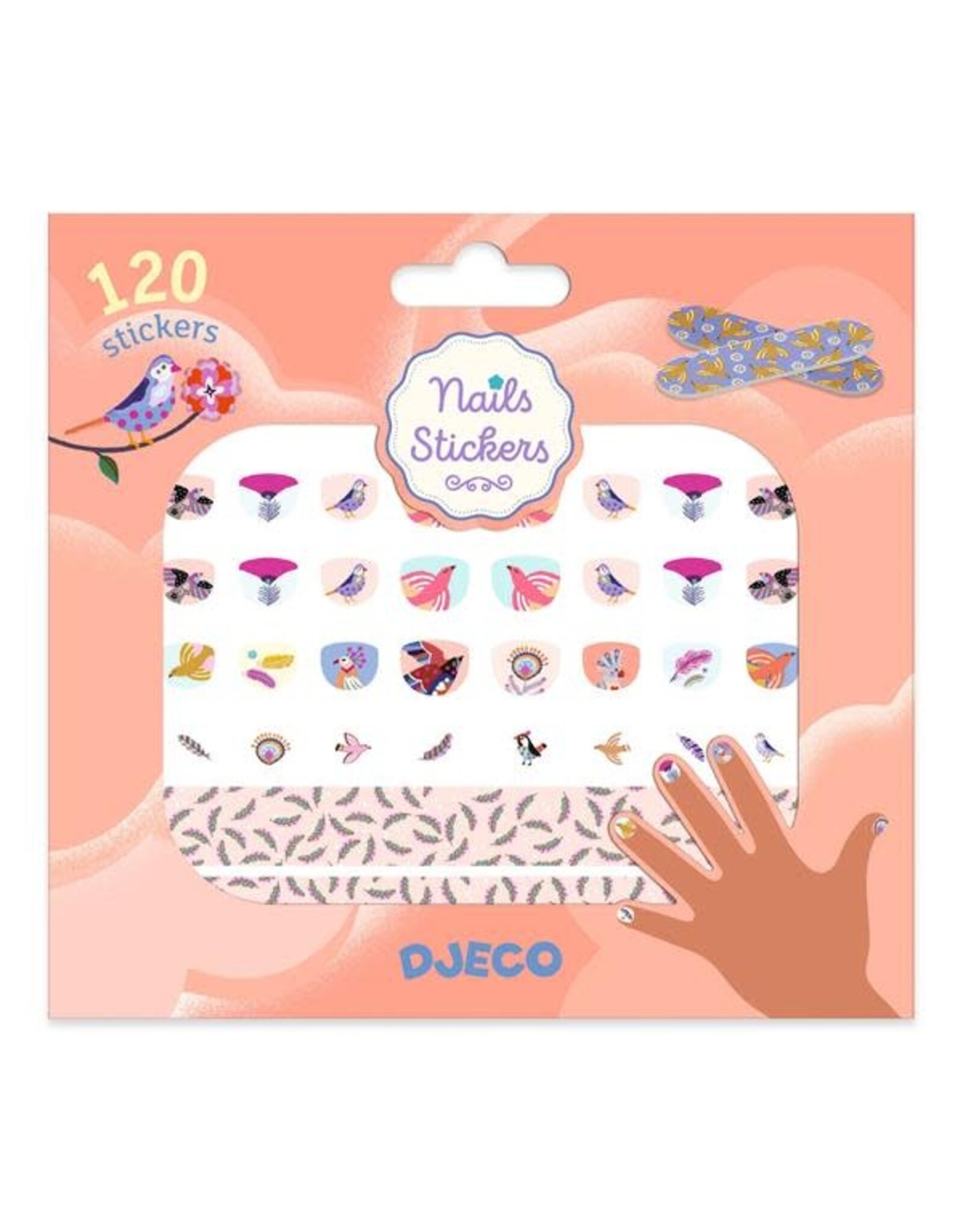 Djeco Nail Stickers - Feathers