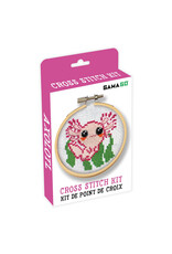 Axolotl Cross Stitch Embroidery Kit