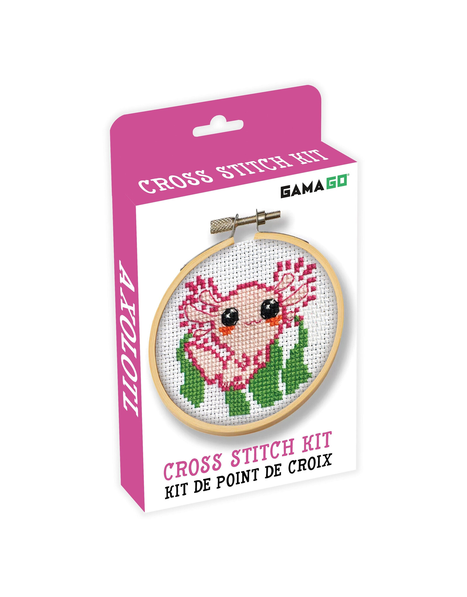 Axolotl Cross Stitch Embroidery Kit