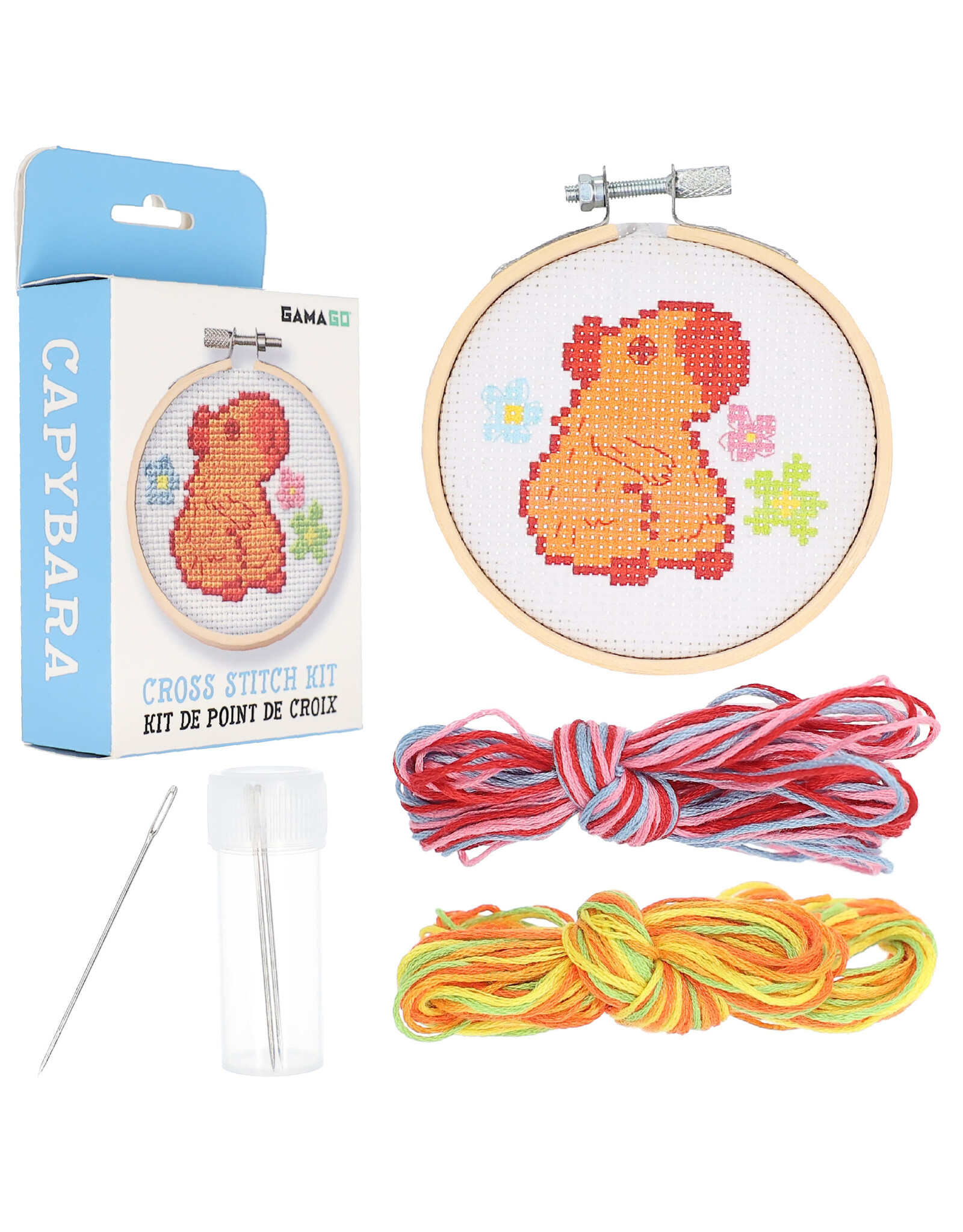 Capybara Cross Stitch Embroidery Kit