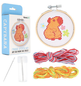 Capybara Cross Stitch Embroidery Kit