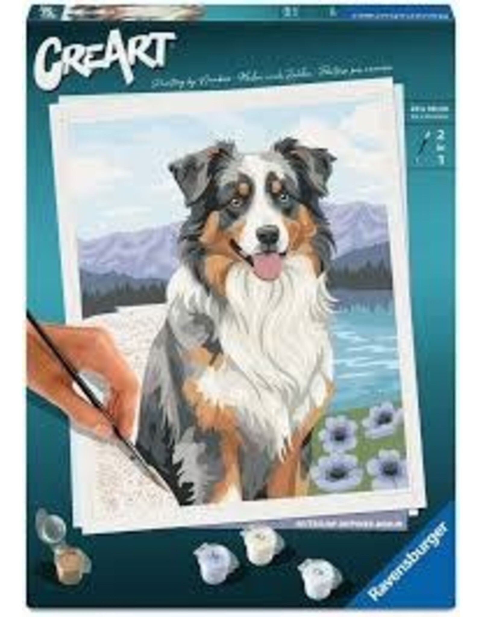 Ravensburger CreArt Paint By Number - Australian Shepherd