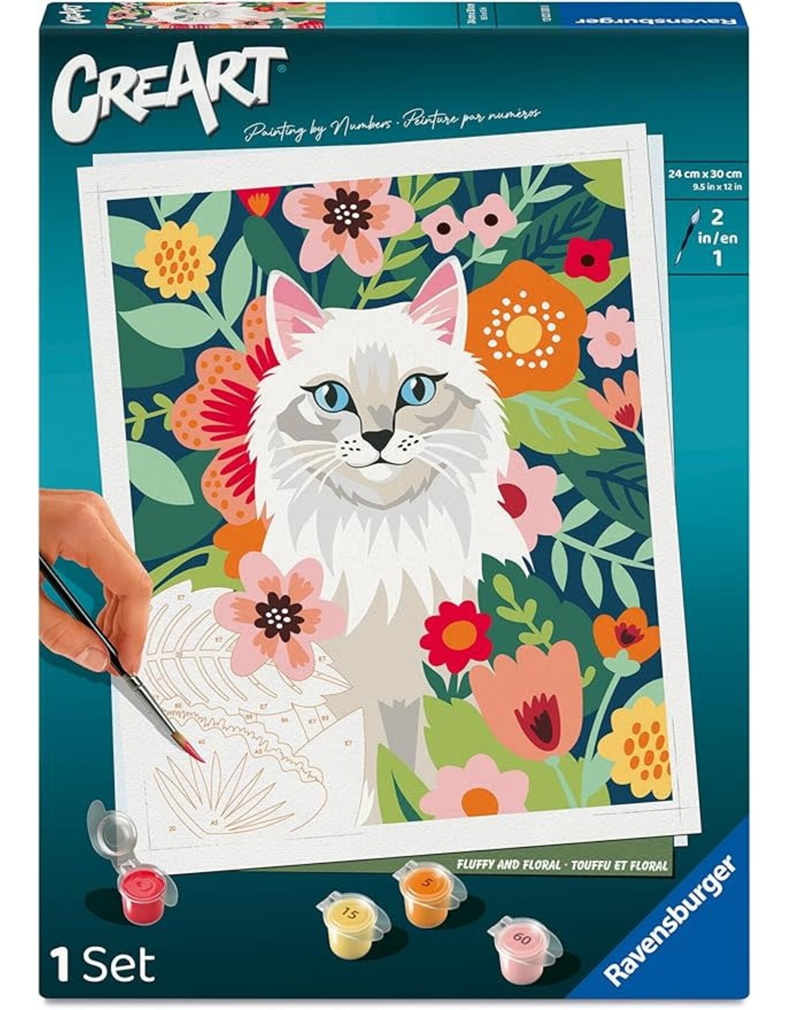 Ravensburger CreArt Paint By Number - Fluffy and Flora