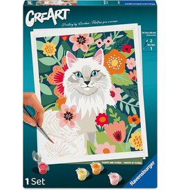Ravensburger CreArt Paint By Number - Fluffy and Flora