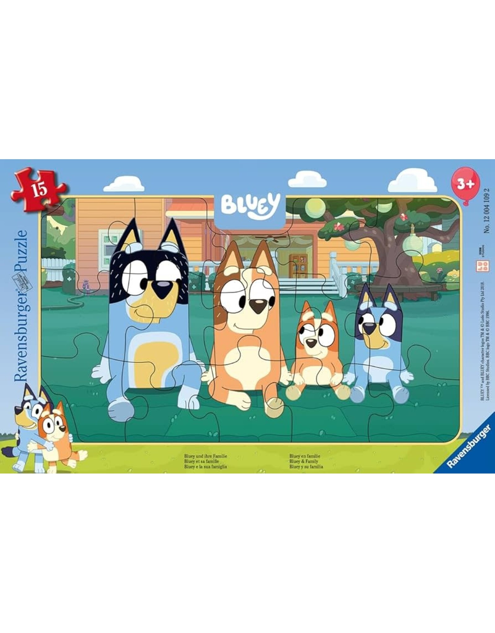Ravensburger Bluey 15 pc Frame Puzzle