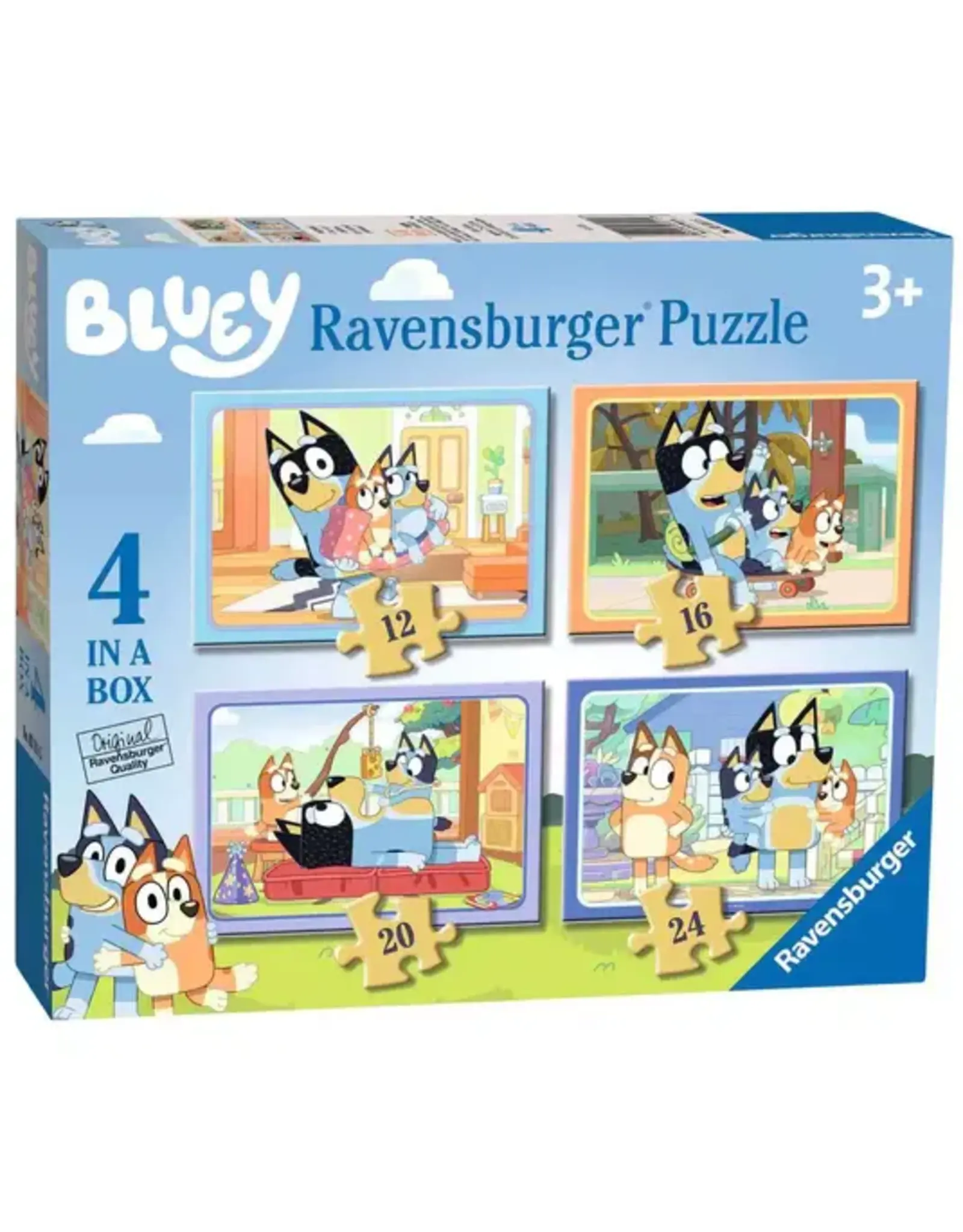 Ravensburger Bluey 4 in a Box - 12/16/20/24 pc