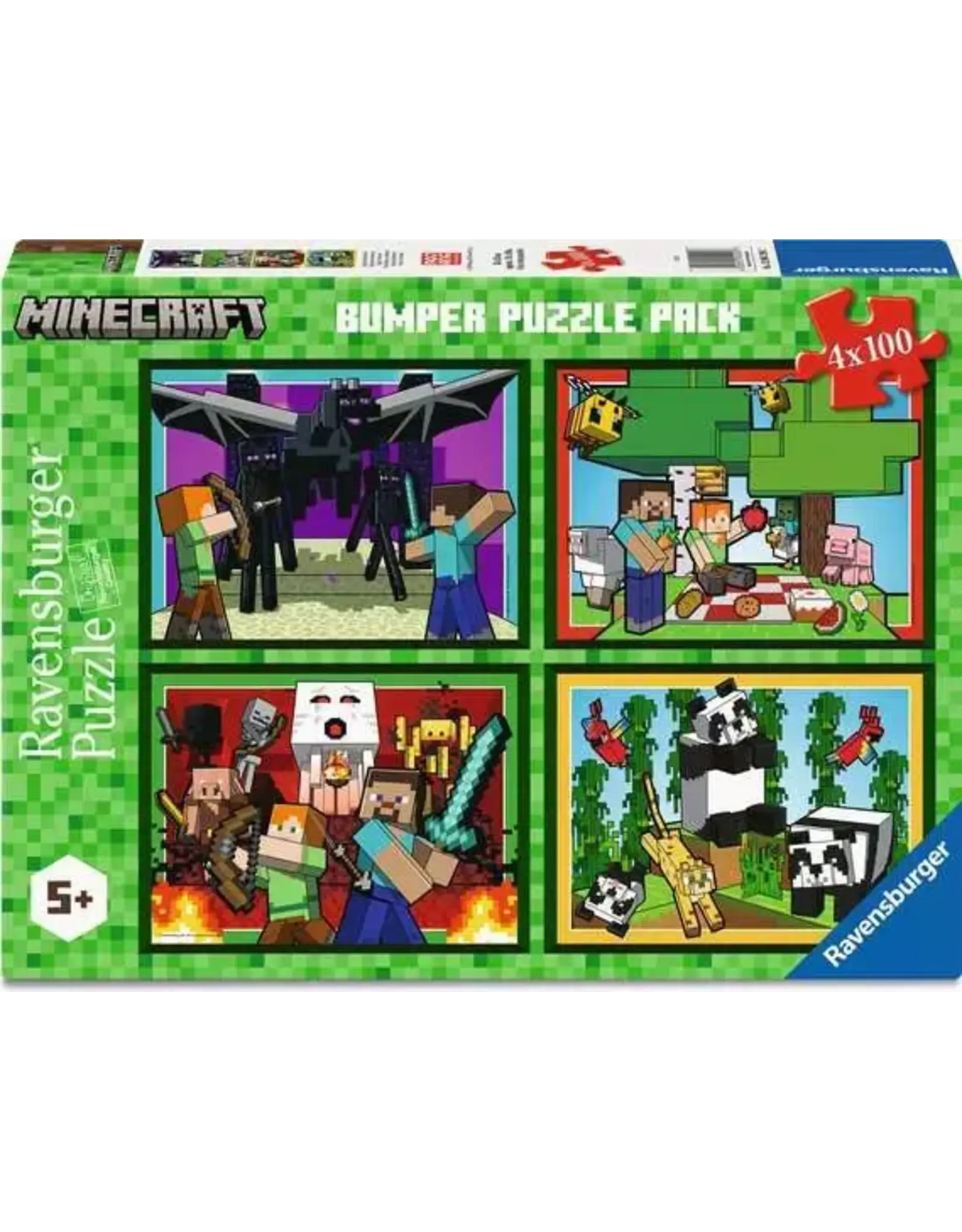 Ravensburger Minecraft Realms & Adventures 4x100pc