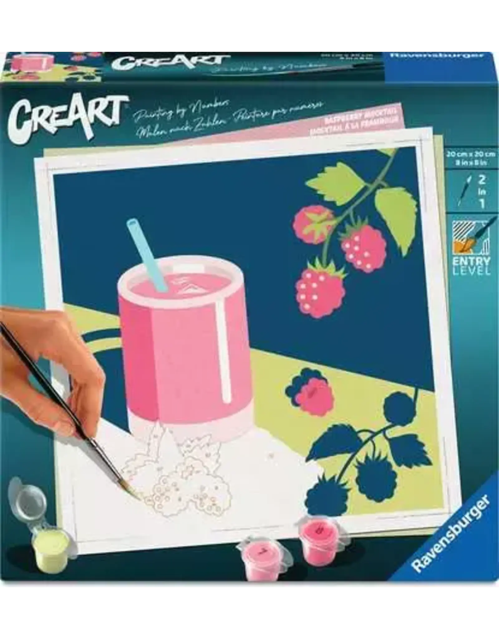 Ravensburger CreArt Paint by Number - Raspberry Mocktail