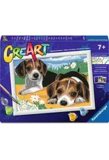 Ravensburger CreArt Paint by Number - Jack Russell Puppies