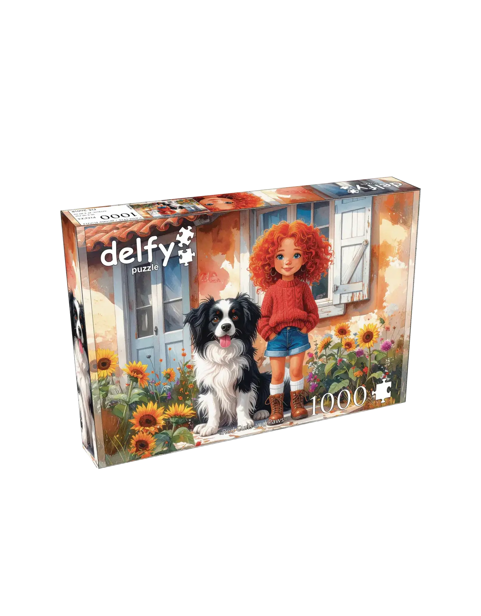 Delfy Red Curls and Paws 1000pc