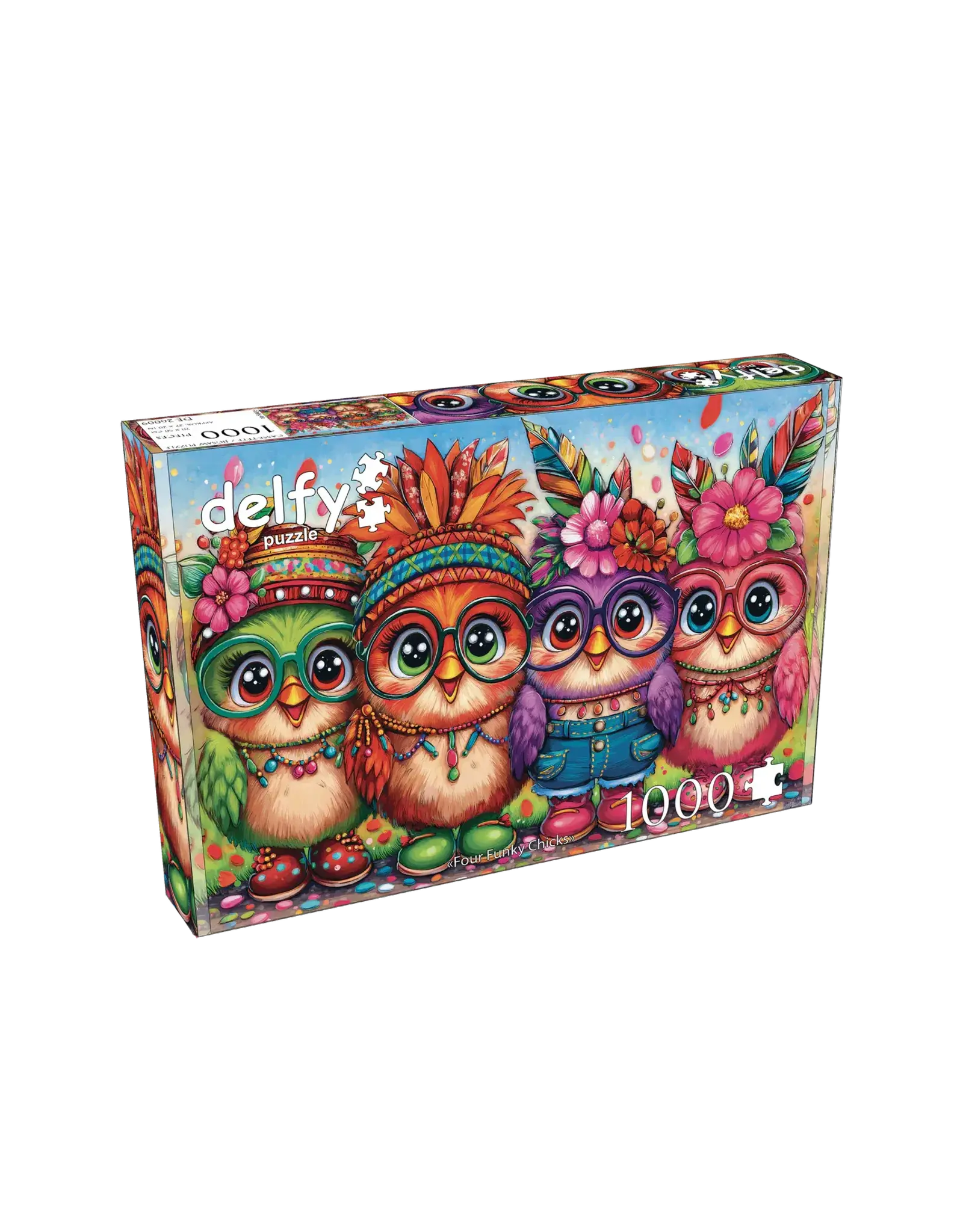 Delfy Four Funky Chicks 1000pc