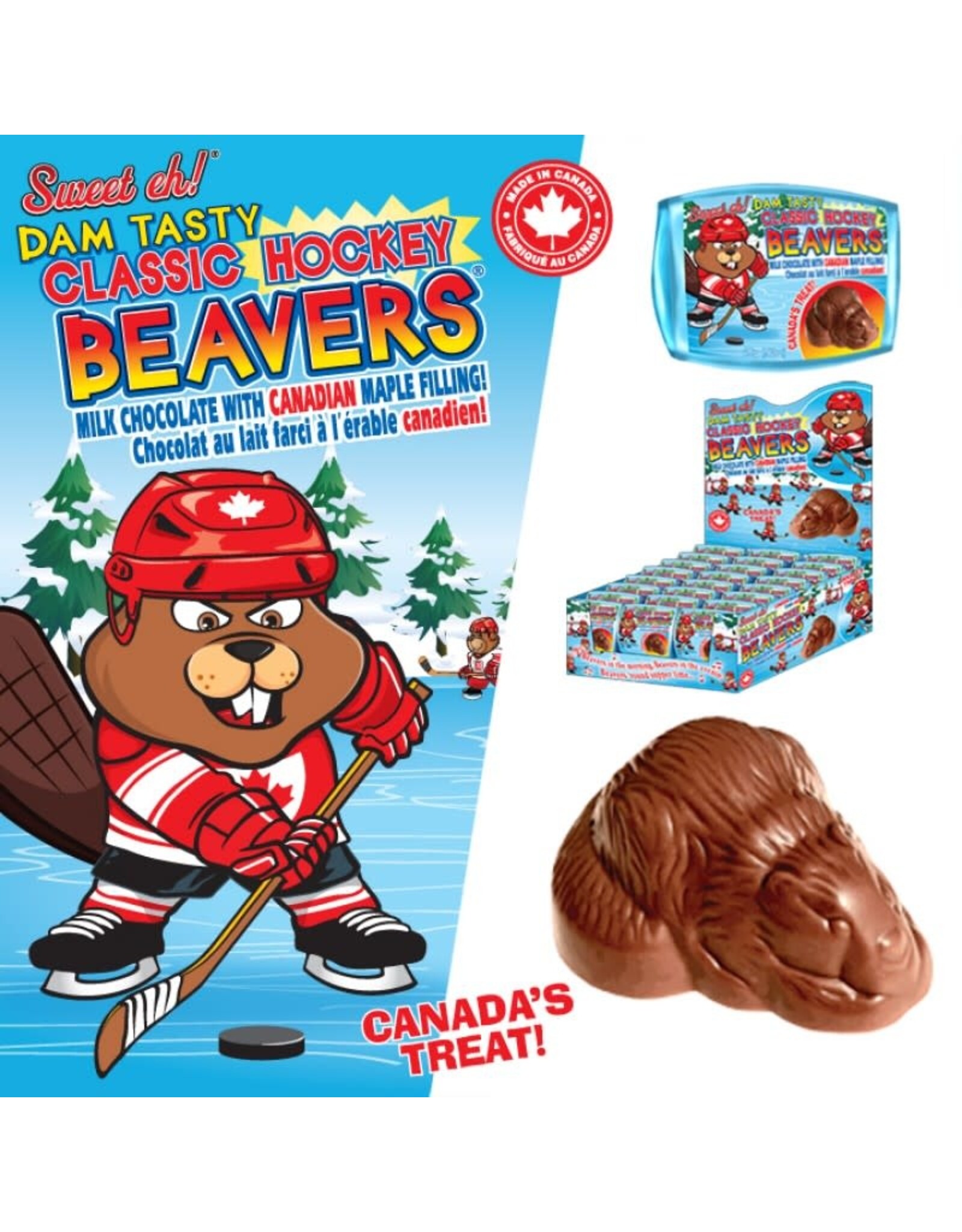 Beaver Chocolate - Hockey Canadian Maple