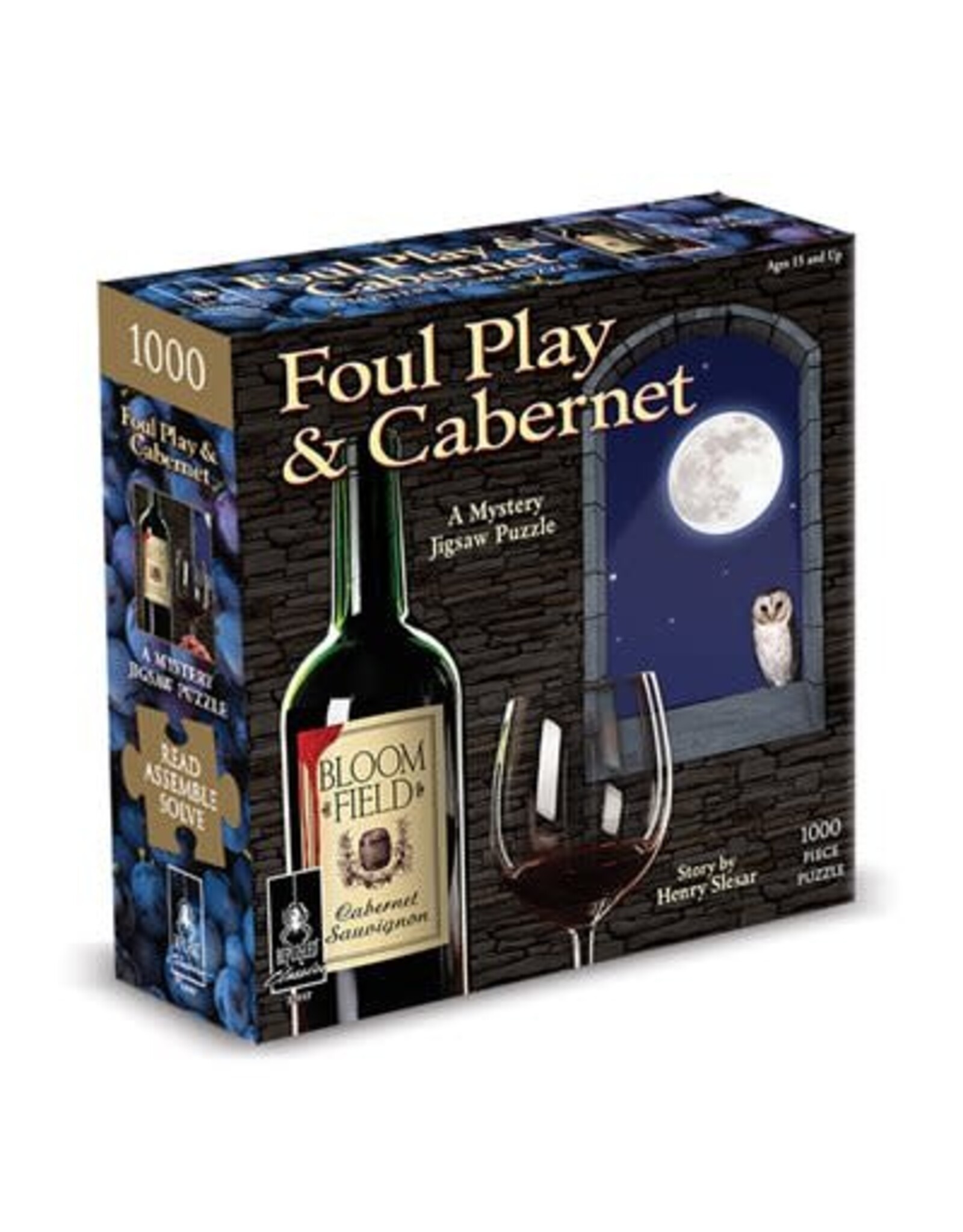 University Games Classic Mystery Jigsaw Puzzle: Foul Play & Cabernet