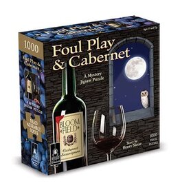 University Games Classic Mystery Jigsaw Puzzle: Foul Play & Cabernet