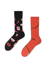 Many Mornings Slam Dunk Basket Ball Crew Socks