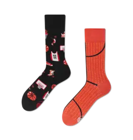 Many Mornings Slam Dunk Basket Ball Crew Socks
