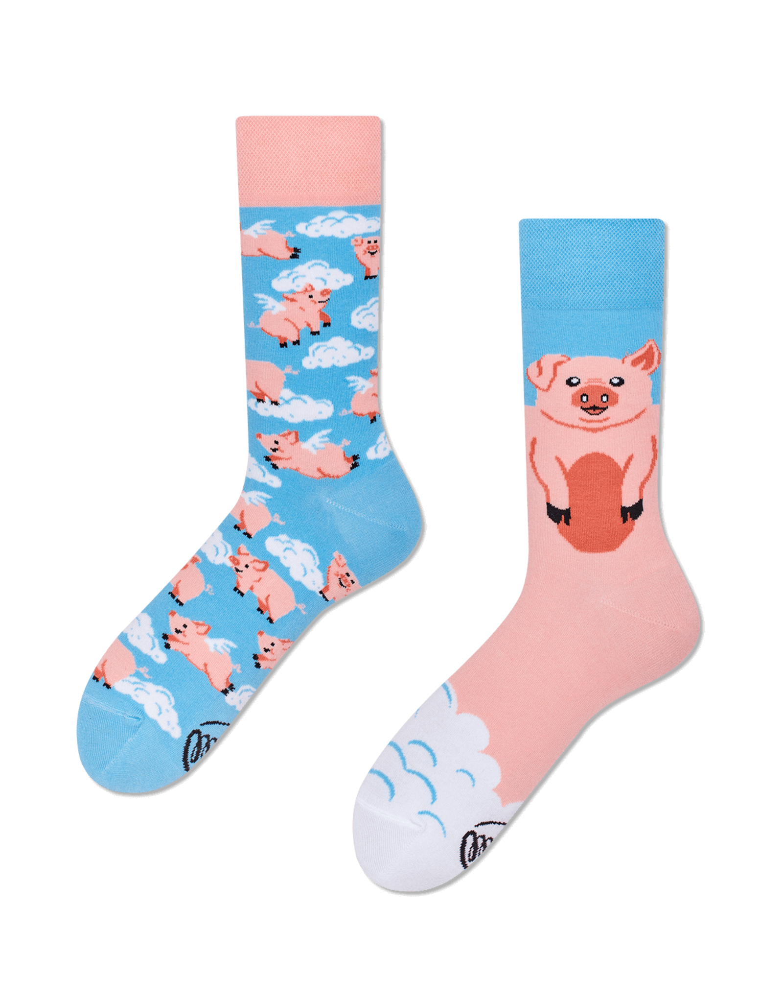 Many Mornings Piggy Dream Crew Socks