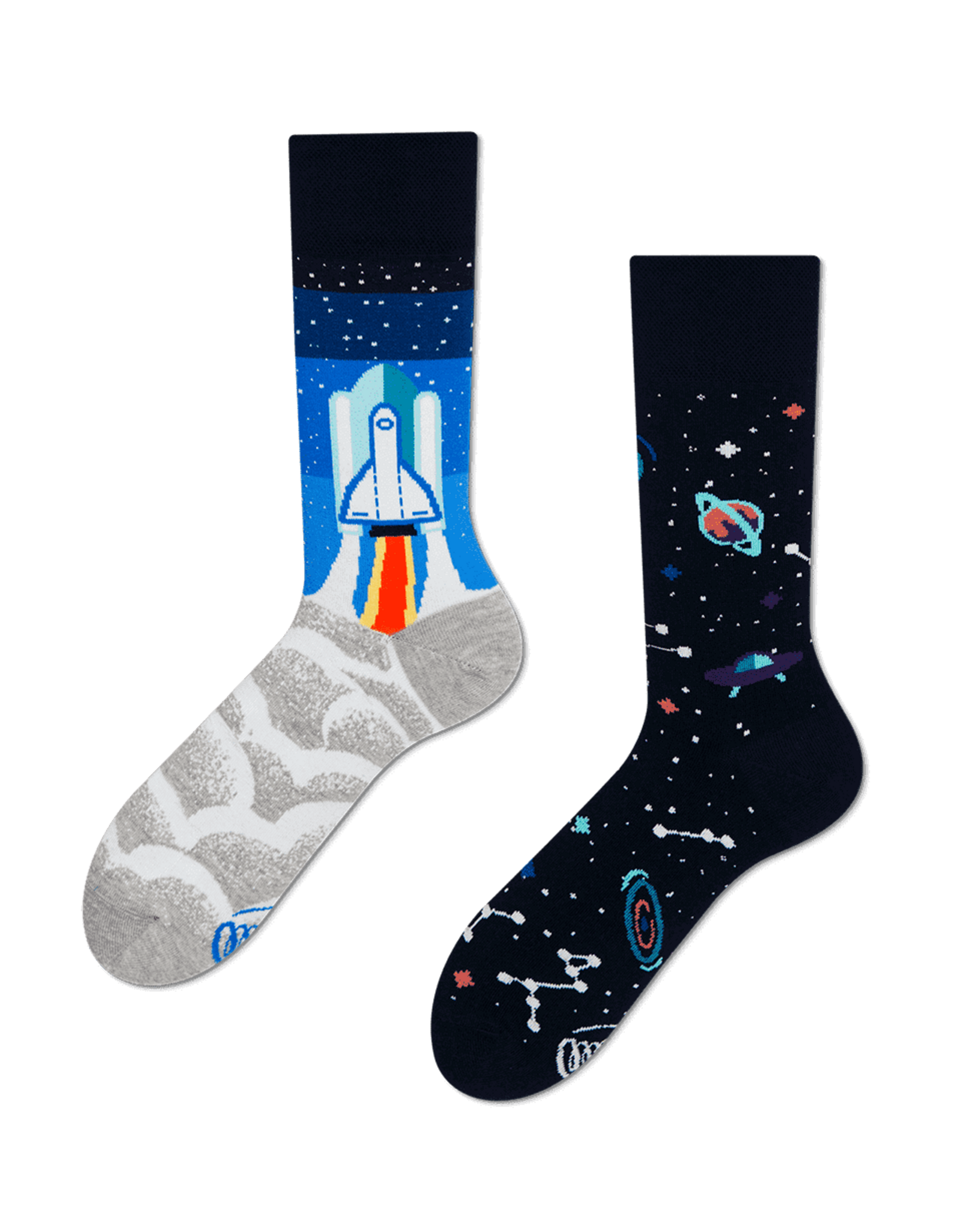 Many Mornings Space Trip Crew Socks