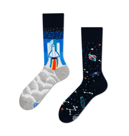 Many Mornings Space Trip Crew Socks