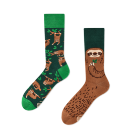 Many Mornings Sloth Life Crew Socks