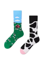 Many Mornings Holy Cow Crew Socks