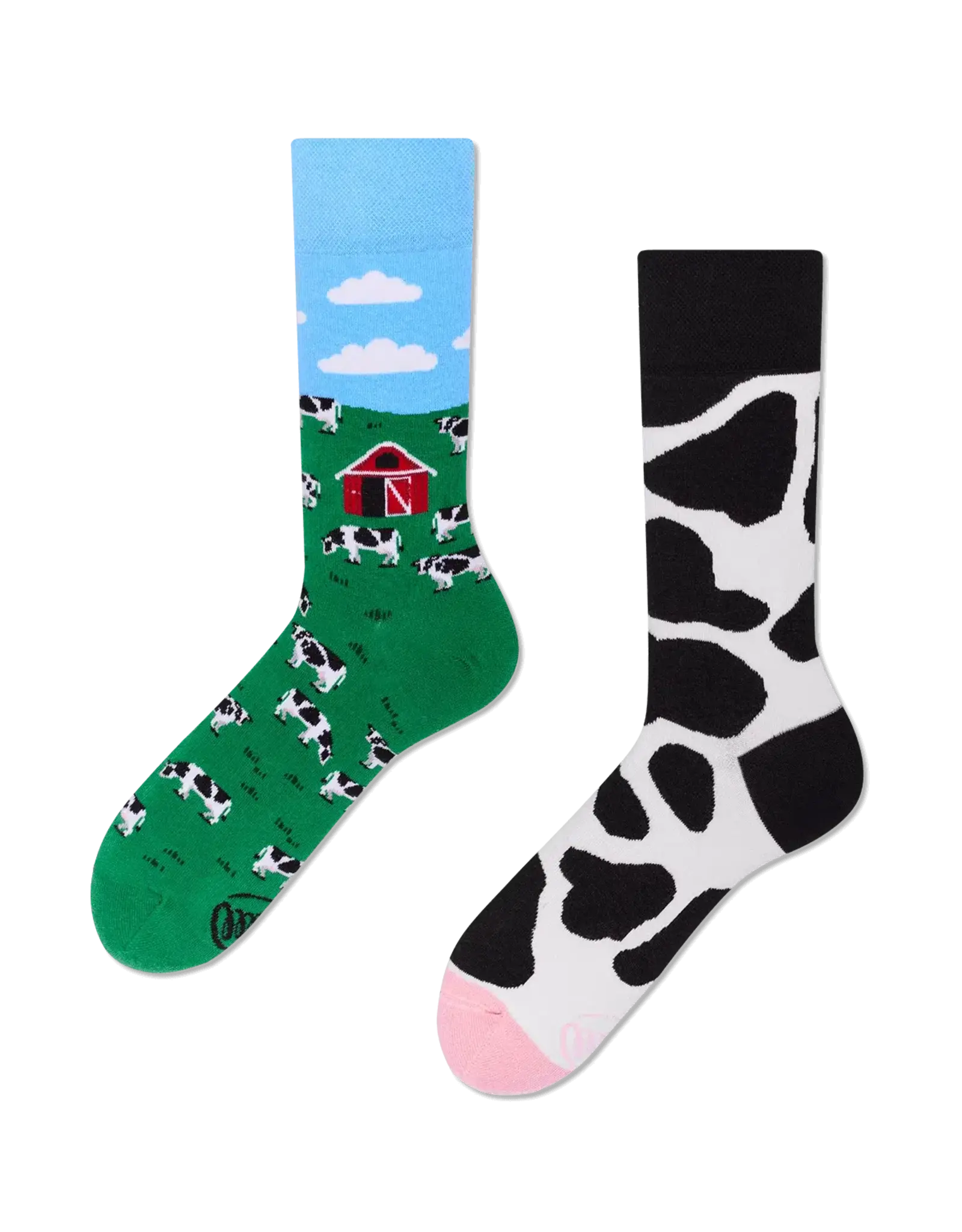 Many Mornings Holy Cow Crew Socks