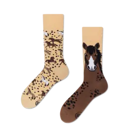 Many Mornings Wild Horse Crew Socks