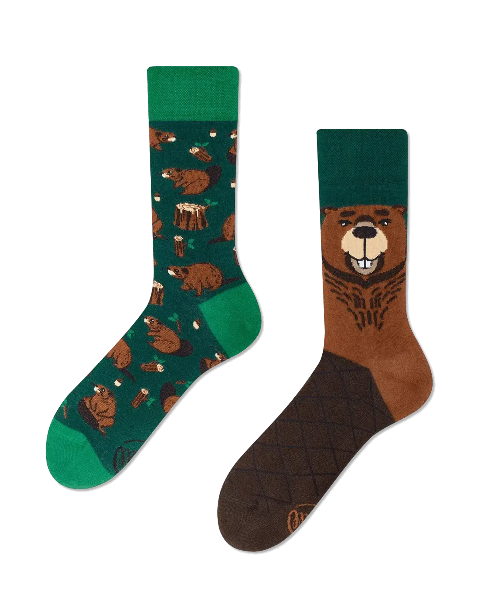 Many Mornings Beaverly Heels Crew Socks