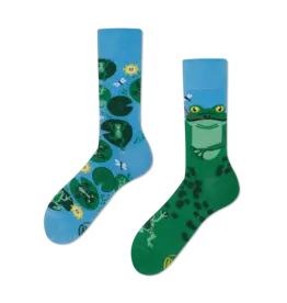 Many Mornings Froggy Frog Crew Socks