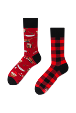 Many Mornings Lumberjack Life Crew Socks