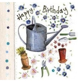Alex Clark Art Watering Can Birthday Card
